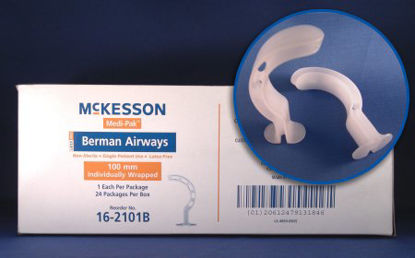 Picture of Oropharyngeal Airway McKesson Berman 80 mm Length16-281B