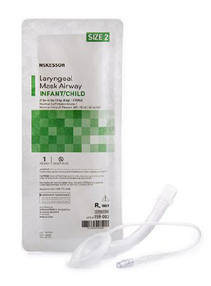 Picture of McKesson Laryngeal Mask Infant / Pediatric User Size 2 Clear PVC Sterile Disposable159-002