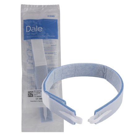 Picture of Tracheostomy Tube Holder Dale® One Size Fits Most Blue Fastener Tab240
