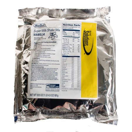 Picture of Oral Supplement Hormel Solutions™ Super Shake Mix Vanilla Flavor Powder 20.5 oz. Individual Packet28289