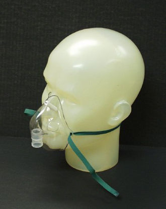 Picture of Aerosol Mask Salter Labs® Elongated Style Adult One Size Fits Most Adjustable Head Strap8100-0-50