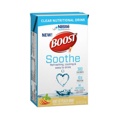 Picture of Oral Supplement Boost® Soothe Peach Mint Flavor Ready to Use 8 oz. Carton00043900554846