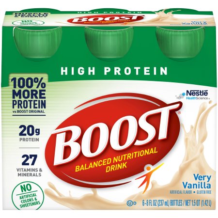 Picture of Oral Protein Supplement Boost® High Protein Very Vanilla Flavor Ready to Use 8 oz. Bottle12324938