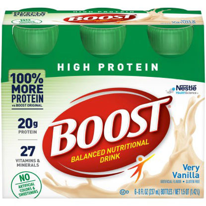 Picture of Oral Protein Supplement Boost® High Protein Very Vanilla Flavor Ready to Use 8 oz. Bottle12324938