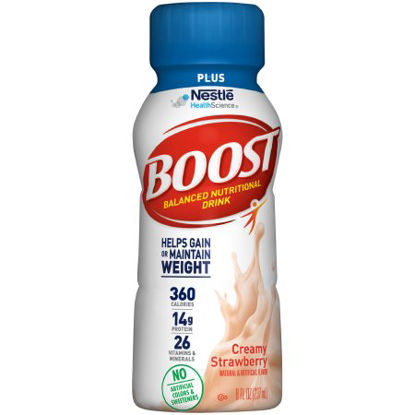 Picture of Oral Supplement Boost® Plus Creamy Strawberry Flavor Ready to Use 8 oz. Bottle12324396