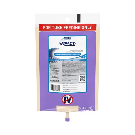 Picture of Tube Feeding Formula Impact® 33.8 oz. Bag Ready to Hang Unflavored Adult10043900358182