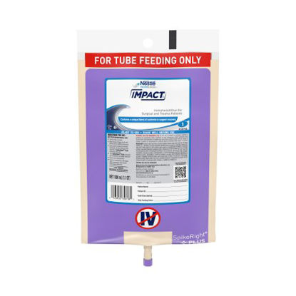 Picture of Tube Feeding Formula Impact® 33.8 oz. Bag Ready to Hang Unflavored Adult10043900358182