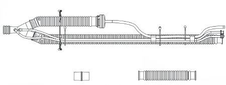 Picture of LTV Series Ventilator Circuit Corrugated Tube 72 Inch Tube Dual Limb Adult Without Bag Single Patient Use29657-001