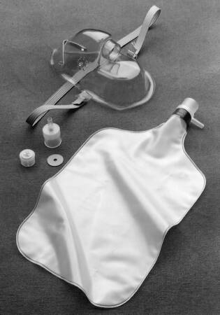 Picture of 3-in-1 Mask AirLife® Elongated Style Adult One Size Fits Most Adjustable Head Strap001203