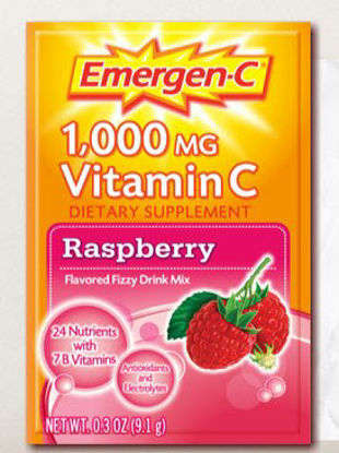 Picture of Oral Supplement Emergen-C® Raspberry Flavor Powder 0.3 oz. Individual Packet07631430201