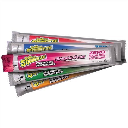 Picture of Electrolyte Replenishment Freeze Pop Sqwincher®Squeeze Zero Punch / Orange / Dragon Fruit / Mixed Berry / Watermelon Flavors 3 oz.X478-W7600
