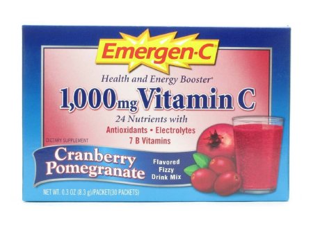 Picture of Oral Supplement Emergen-C® Health and Energy Booster Cranberry Pomegranate Flavor Powder 0.3 oz. Individual Packet07631430193