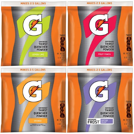 Picture of Electrolyte Replenishment Drink Mix Gatorade® Frosted Riptide Rush / Fruit Punch / Lemon Lime / Orange Flavors 21 oz.GTD03944