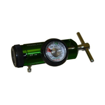 Picture of Mini Oxygen Regulator Click Style 0 - 15 LPM Barb Outlet CGA-870M1935-15GB