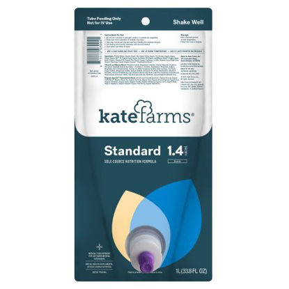 Picture of Standard Tube Feeding Formula Kate Farms® Standard 1.4 Closed System 1000 mL Bag Ready to Hang Unflavored Adult811112030058