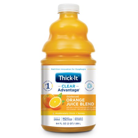 Picture of Thickened Beverage Thick-It® Clear Advantage® 64 oz. Bottle Orange Flavor Ready to Use Honey ConsistencyB479-A5044