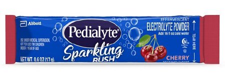 Picture of Pediatric Oral Electrolyte Solution Pedialyte® Sparkling Rush™ Powder Packs Cherry Flavor 0.6 oz. Individual Packet Powder67220
