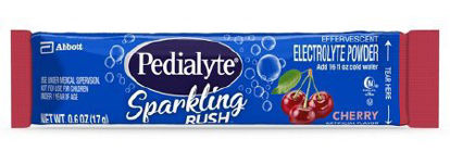 Picture of Pediatric Oral Electrolyte Solution Pedialyte® Sparkling Rush™ Powder Packs Cherry Flavor 0.6 oz. Individual Packet Powder67220