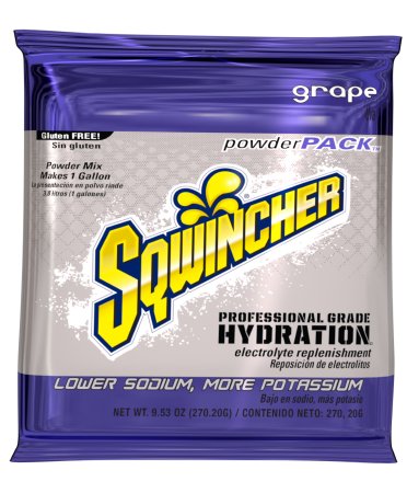 Picture of Electrolyte Replenishment Drink Mix Sqwincher® Powder Pack® Grape Flavor 23.83 oz.X493-M3600