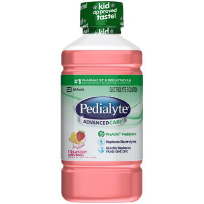 Picture of Pediatric Oral Electrolyte Solution Pedialyte® AdvancedCare™ Strawberry Lemonaid Flavor 33.8 oz. Bottle Ready to Use64301