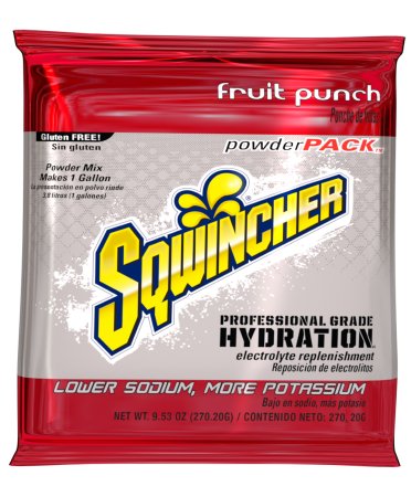 Picture of Electrolyte Replenishment Drink Mix Sqwincher® Powder Pack® Fruit Punch Flavor 23.83 oz.X357-M3600