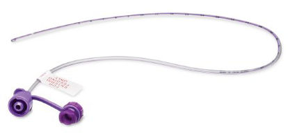 Picture of Pediatric Nasogastric Feeding Tube Purple Argyle™ Indwell™ 3.5 Fr. 12 Inch Tube Polyurethane Sterile461355