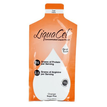 Picture of Oral Protein Supplement LiquaCel™ Orange Flavor Ready to Use 1 oz. Individual PacketGH91B