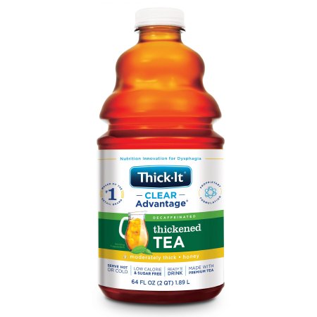 Picture of Thickened Decaffeinated Beverage Thick-It® Clear Advantage® 64 oz. Bottle Tea Flavor Ready to Use Honey ConsistencyB630-A7044