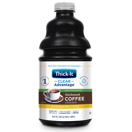 Picture of Thickened Decaffeinated Beverage Thick-It® Clear Advantage® 64 oz. Bottle Coffee Flavor Ready to Use Honey ConsistencyB472-A5044