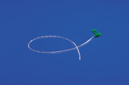 Picture of Skin Level Balloon Gastrostomy Kit Kangaroo™ 24 Fr. 3.5 cm Tube Silicone724350-