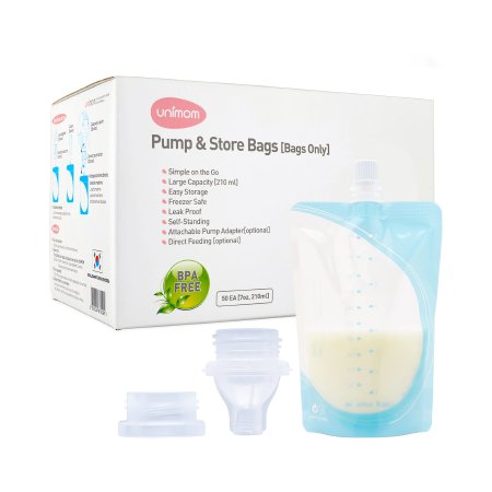 Picture of Breast Milk Storage Bag with Adapter Unimom Pump and Store 7 oz. PlasticPNS50