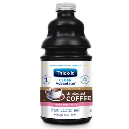 Picture of Thickened Beverage Thick-It® Clear Advantage® 64 oz. Bottle Coffee Flavor Ready to Use Nectar ConsistencyB466-A5044