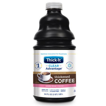 Picture of Thickened Beverage Thick-It® Clear Advantage® 64 oz. Bottle Coffee Flavor Ready to Use Nectar ConsistencyB466-A5044