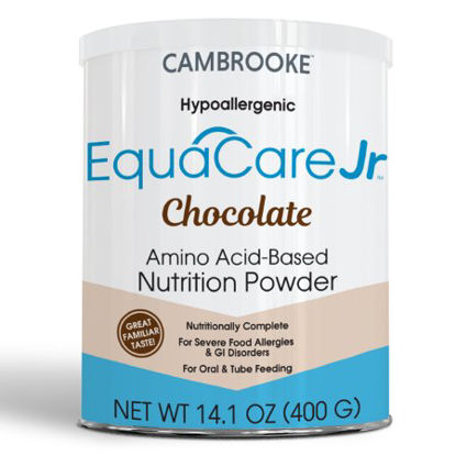 Picture of Amino Acid Based Pediatric Oral Supplememt / Tube Feeding Formula EquaCare Jr™ Chocolate Flavor 14.1 oz. Can Powder48103