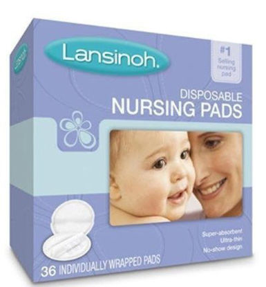 Picture of Nursing Pad Lansinoh® One Size Fits Most Cotton Disposable20236