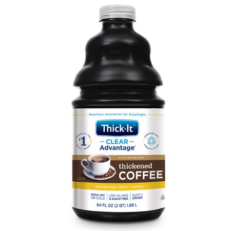Picture of Thickened Beverage Thick-It® Clear Advantage® 64 oz. Bottle Coffee Flavor Ready to Use Honey ConsistencyB470-A5044