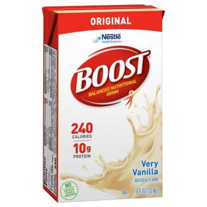 Picture of Oral Supplement Boost® Very Vanilla Flavor Ready to Use 8 oz. Carton10043900674381