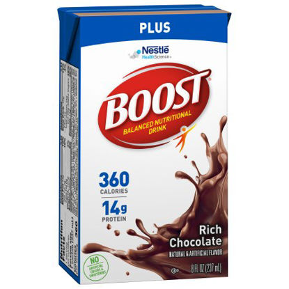 Picture of Oral Supplement Boost® Plus Rich Chocolate Flavor Ready to Use 8 oz. Carton10043900932382