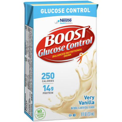 Picture of Oral Supplement Boost Glucose Control® Vanilla Flavor Ready to Use 8 oz. Tetra Brik10043900360109