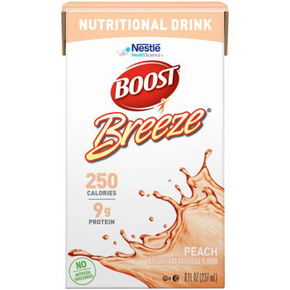 Picture of Oral Supplement Boost Breeze® Peach Flavor Ready to Use 8 oz. Carton10043900186402