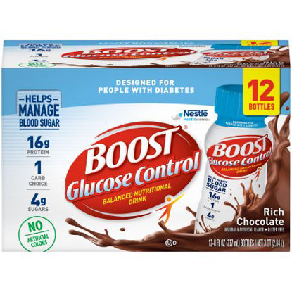 Picture of Oral Supplement Boost Glucose Control® Rich Chocolate Flavor Ready to Use 8 oz. Bottle12179159