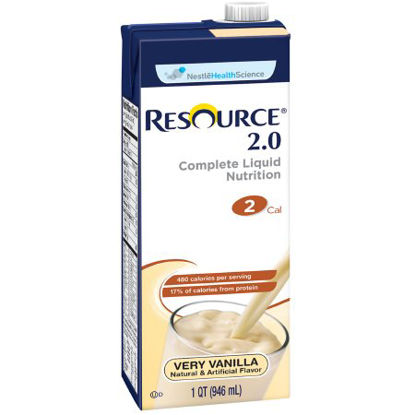 Picture of Oral Supplement Resource® 2.0 Very Vanilla Flavor Ready to Use 32 oz. Carton10043900276004