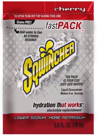 Picture of Electrolyte Replenishment Drink Mix Sqwincher® Fast Pack® Cherry Flavor 6 oz.X449-MN600