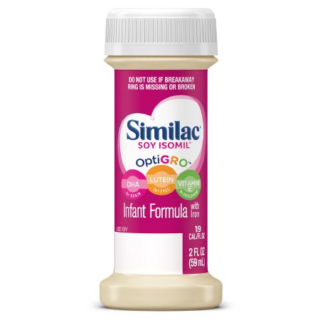 Picture of Infant Formula Similac® Soy Isomil® for Fussiness and Gas 2 oz. Bottle Ready to Use56308