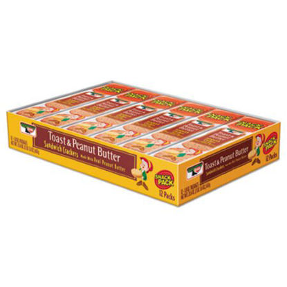 Picture of Sandwich Crackers, Toast and Peanut Butter, 8 Cracker Snack Pack, 12/BoxKEB-21167