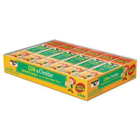 Picture of Sandwich Cracker, Club and Cheddar, 8 Cracker Snack Pack, 12/BoxKEB-21163