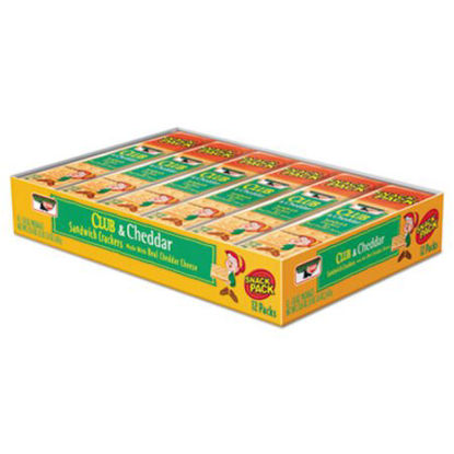 Picture of Sandwich Cracker, Club and Cheddar, 8 Cracker Snack Pack, 12/BoxKEB-21163