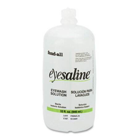 Picture of Fendall Eyesaline Eyewash Saline Solution Bottle Refill, 32 ozFND-3200045500EA