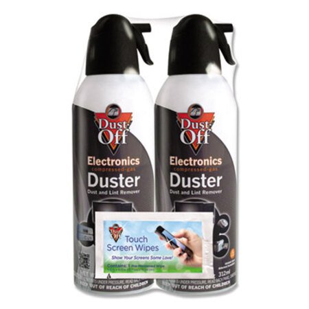 Picture of Disposable Compressed Air Duster, 10 oz Cans, 2/PackFAL-DSXLPW