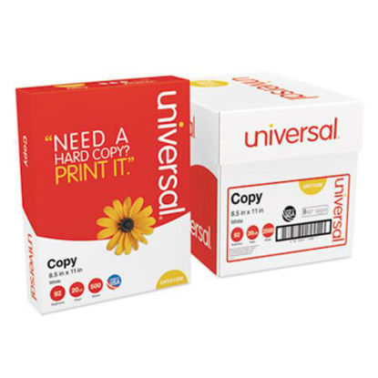 Picture of Copy Paper Convenience Carton, 92 Bright, 20lb, 8.5 x 11, White, 500 Sheets/Ream, 5 Reams/CartonUNV-11289